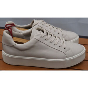 Vince Benfield $250 Women's Ivory Platform Sneakers Shoes Size 9.5 Leather